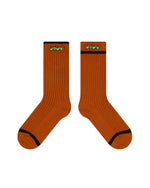 Color striped contrast socks