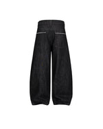 Loose-fit denim trousers