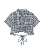 Plaid Cropped Shirt