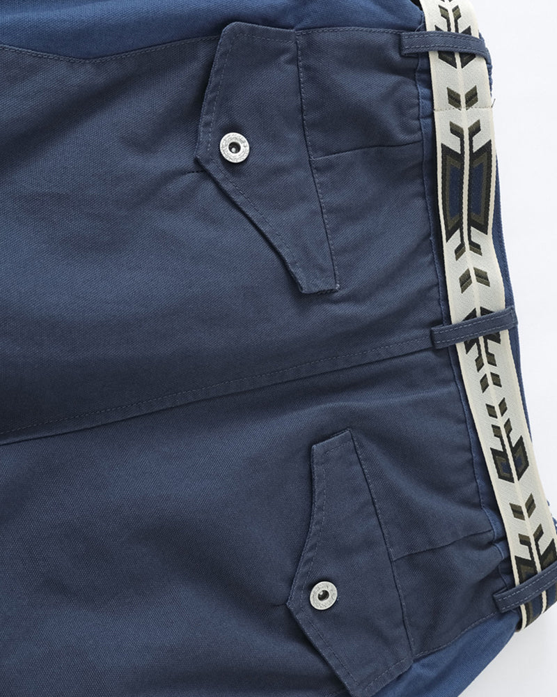 Color-block panelled trousers