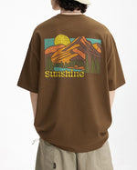 Outdoor printed short sleeves