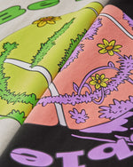 Retro tennis print short sleeves