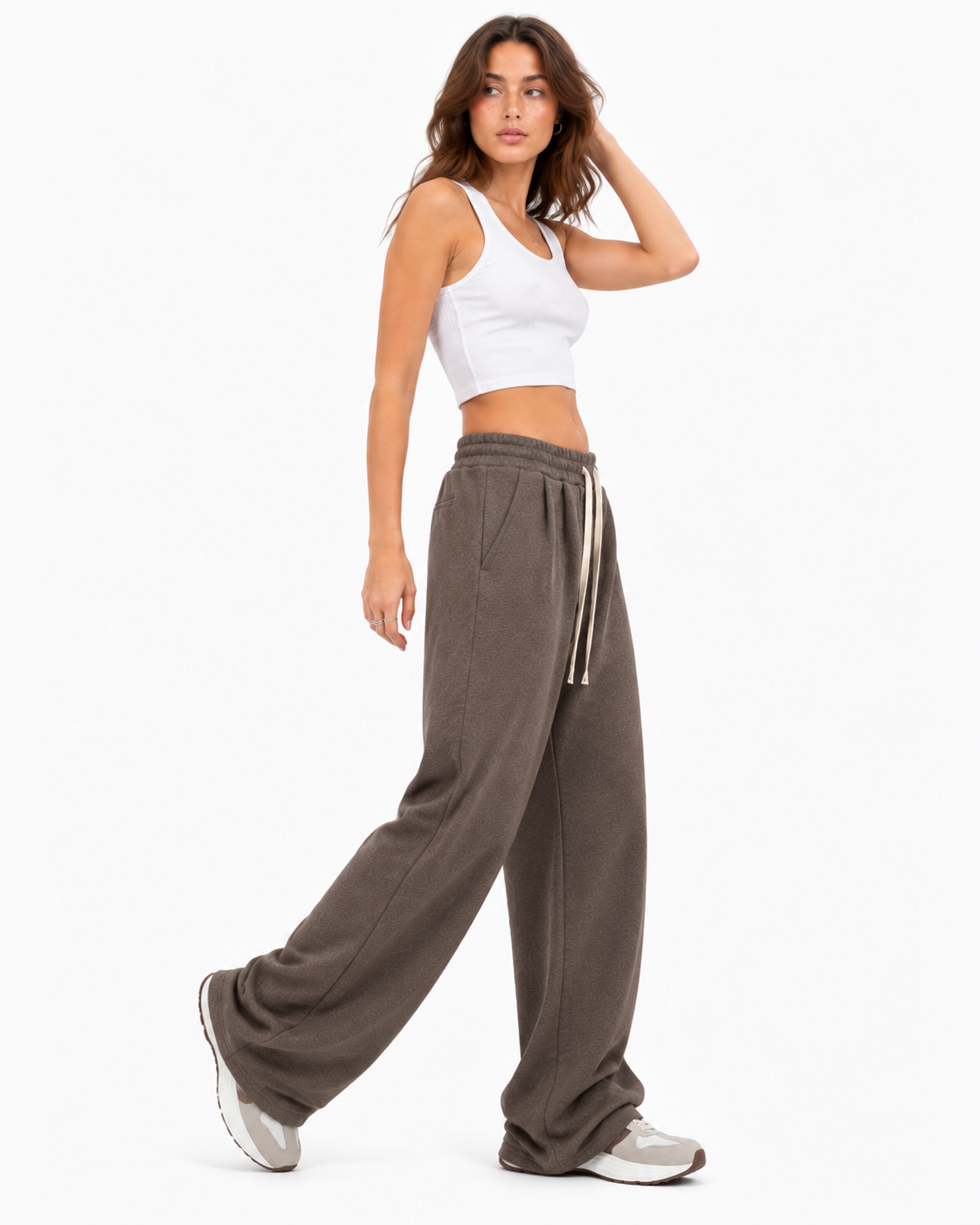320g Solid-color casual trousers