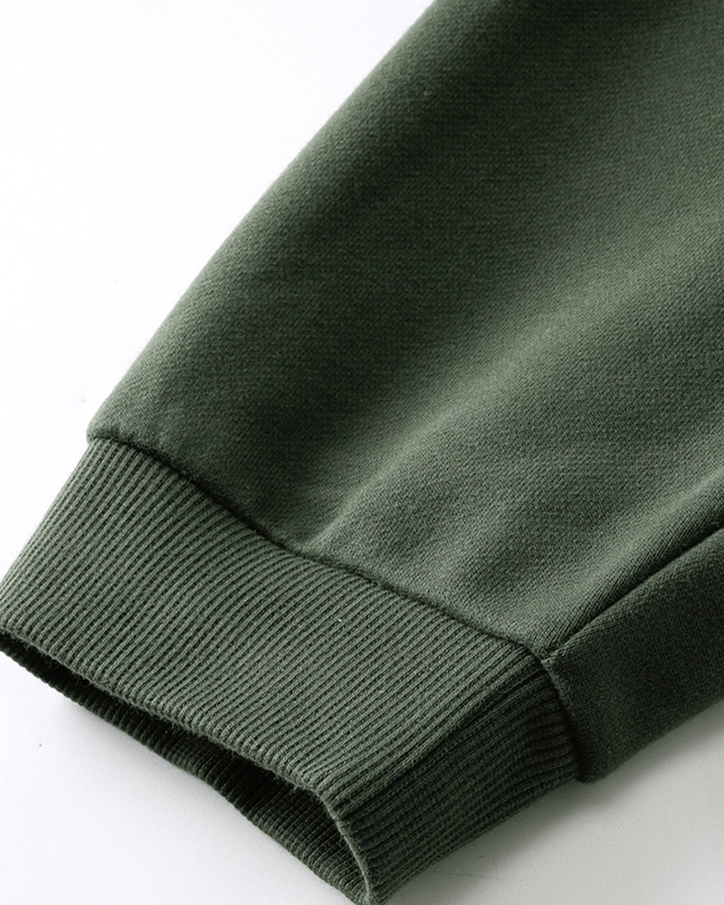 430g Fleece-Lined Zip-Up Hoodie