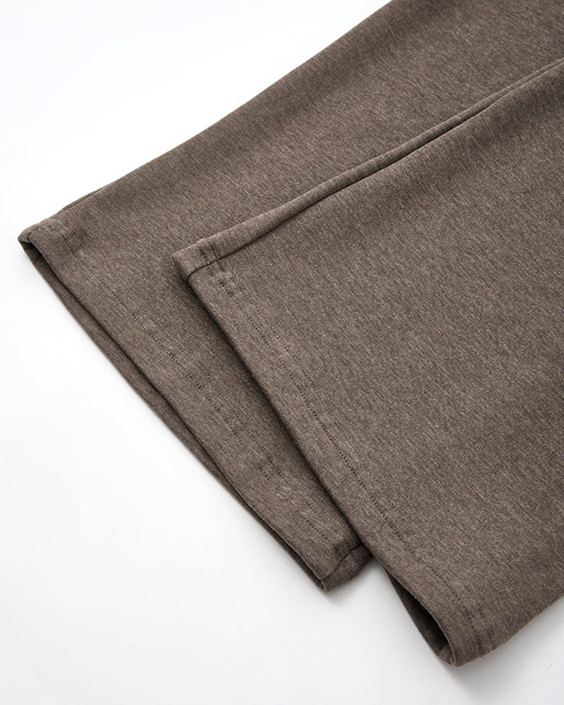 320g Solid-color casual trousers
