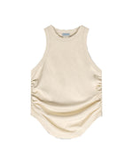 235g Cool-touch distressed crinkle tank top
