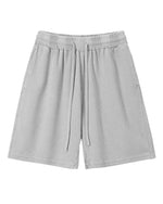235g Distressed waffle-knit shorts