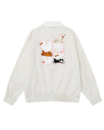 楽しい柄のゆったりジャケット