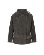 Double-breasted trench coat