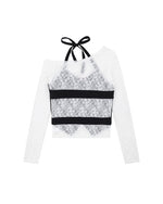 フェイクツーピース長袖