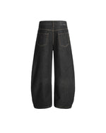 Embroidered loose-fit jeans