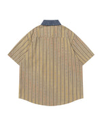 楽しい刺繍の半袖シャツ