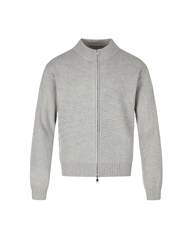 Casual zip-up sweater