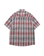 レトロチェック柄半袖シャツ