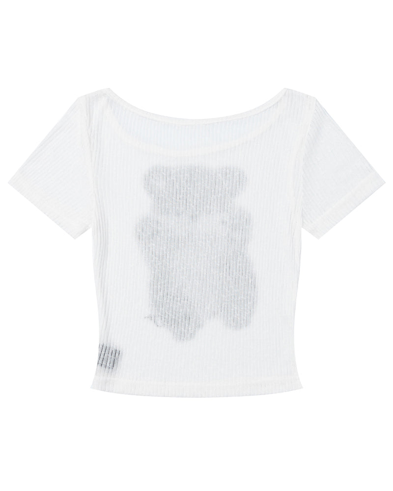 Simple slim short sleeves