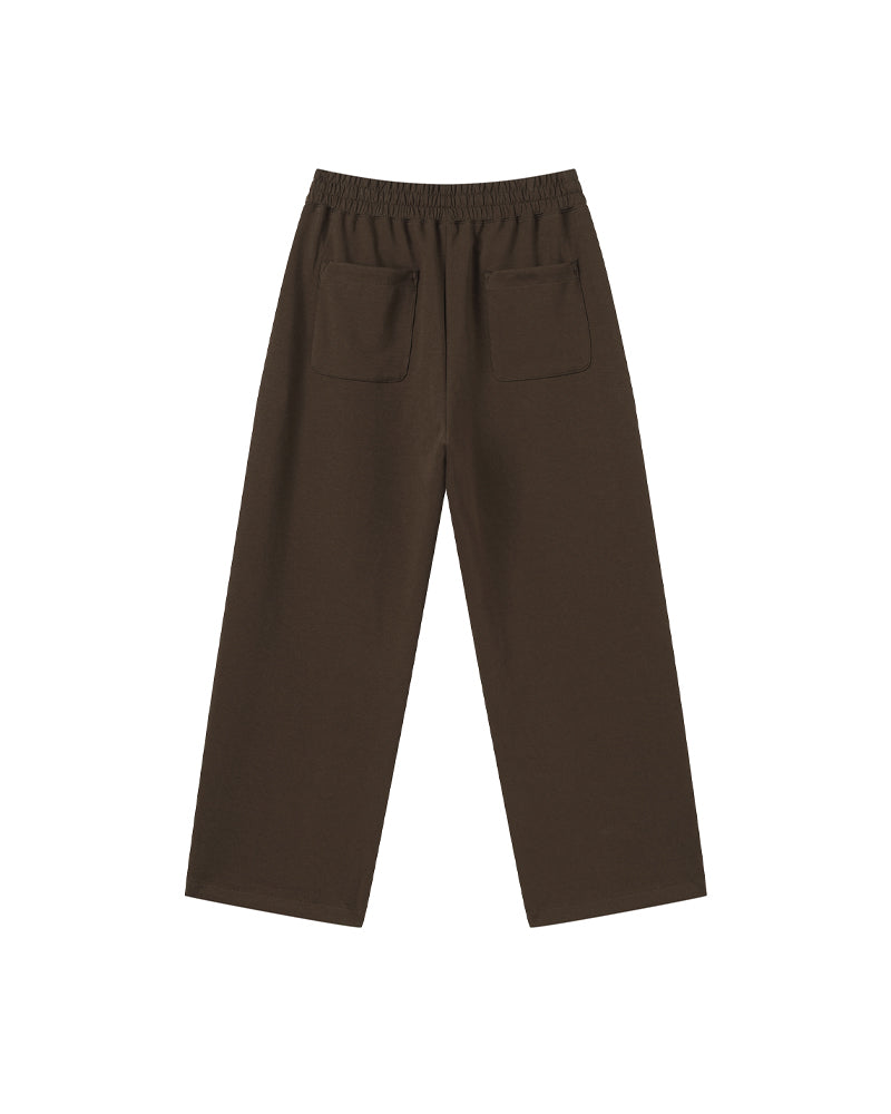 320g Wide-leg straight-cut trousers