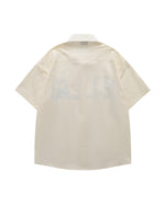 楽しい刺繍の半袖シャツ