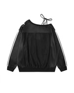 スポーツスタイルのレタリング長袖