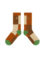 コントラストカラーのソックス