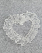 Lace embroidery short sleeves