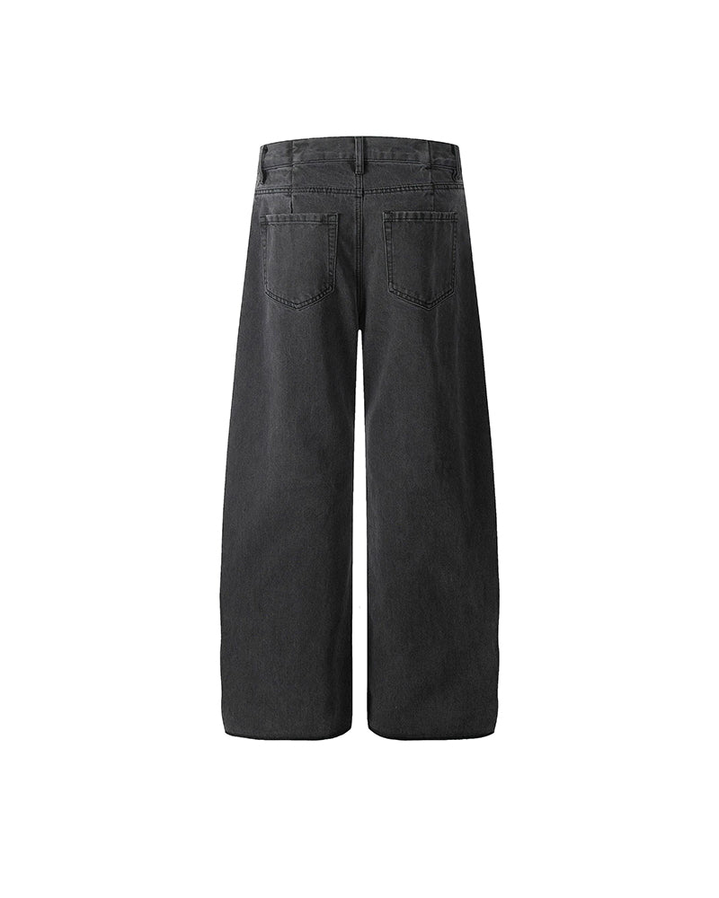Vintage-wash jeans