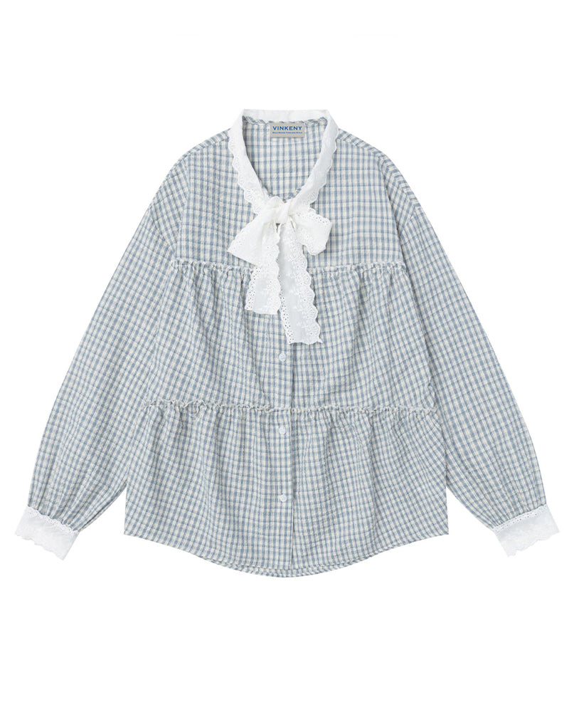 Simple loose long-sleeved shirt