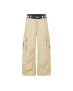 Color-block panelled cargo pants
