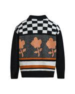 花柄ジャカードセーター