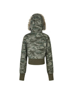 Camouflage zip-up jacket