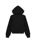 Double-breasted hooded sweatshirt