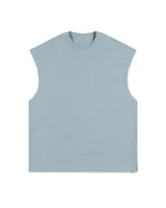 305g Solid-color wide-strap tank top