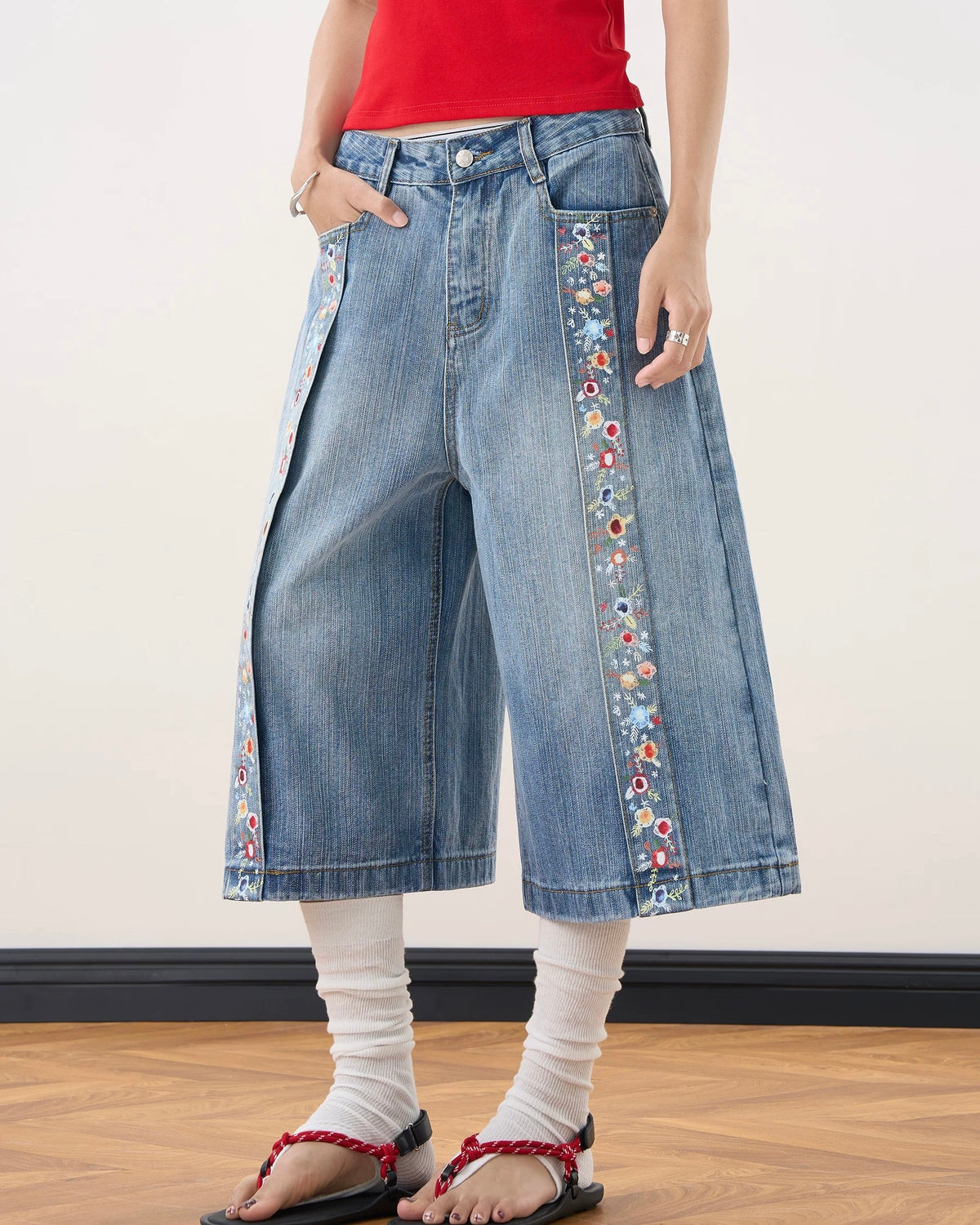 Vintage washed shorts
