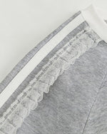 Lace embroidery short sleeves