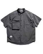 カラーブロックカジュアル半袖シャツ