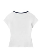 Contrast print short sleeves