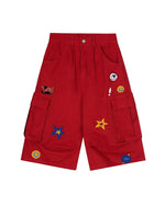 漫画柄クロップドショーツ