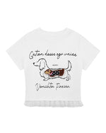 レトロでかわいいホットガールの半袖