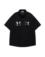 かわいい子猫の半袖シャツ