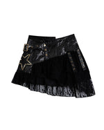 레트로 비대칭 스커트