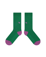 刺繍入り文字ソックス