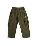 Washed work trousers