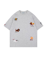 Cute loose short sleeves