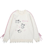 楽しい柄のセーター