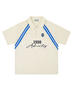 Half zip casual short sleeves