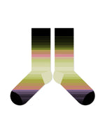 カラーストライプコントラストソックス