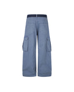Color-block panelled cargo pants