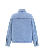 ウォッシュ加工スタンドカラージャケット