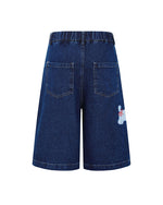 シンプルパピーデニムショーツ