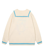 재미있는 패턴 풀오버 스웨터