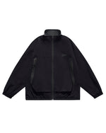 コントラストカラーのパッチワーク万能ジャケット